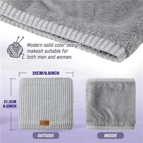 Unisex Winter Neck Gaiters & Ski Mask Winter Fleece Neck Warmer Face Windproof
